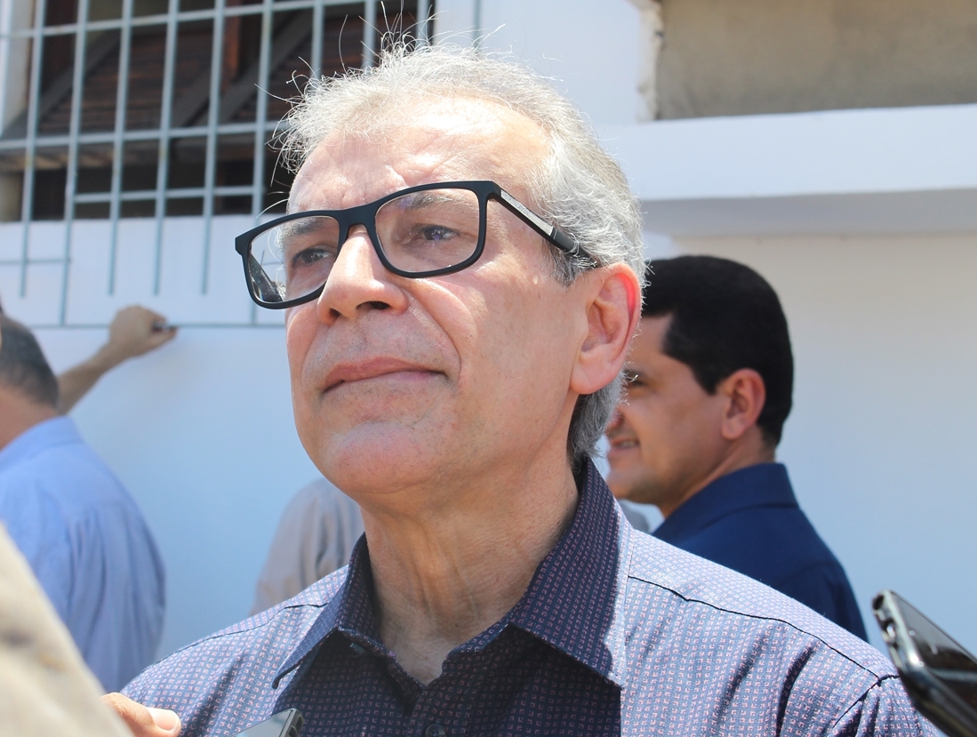 João Vicente Claudino, presidente estadual do PTB, em evento do partido em Teresina.