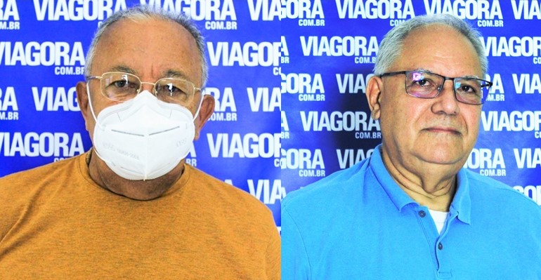 Candidatos Dr. Pessoa (MDB) e Kleber Montezuma (PSDB)
