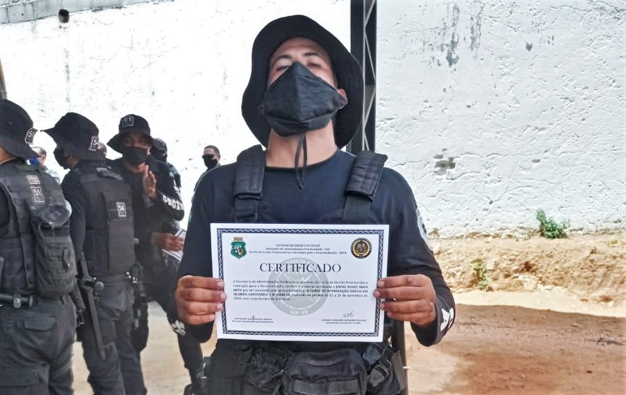 Policial Penal do Piauí conclui curso de Intervenção Rápida no Ceará