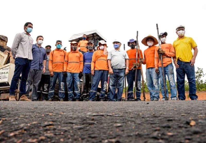 Trabalhadores nas rodovias do Piauí