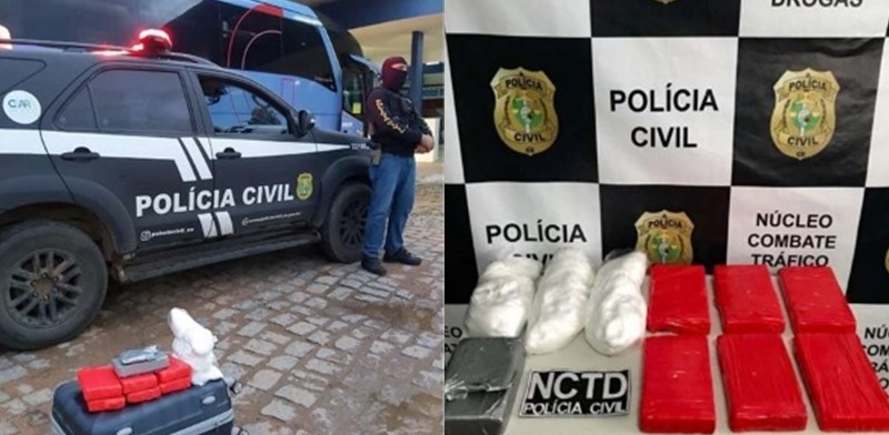 Piauiense é presa com mais de 10kg de drogas no estado do Ceará
