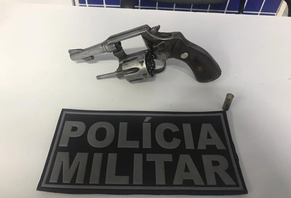 Arma apreendida pela polícia Militar