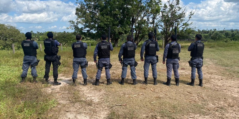 Equipe de policiais militares do Maranhão.