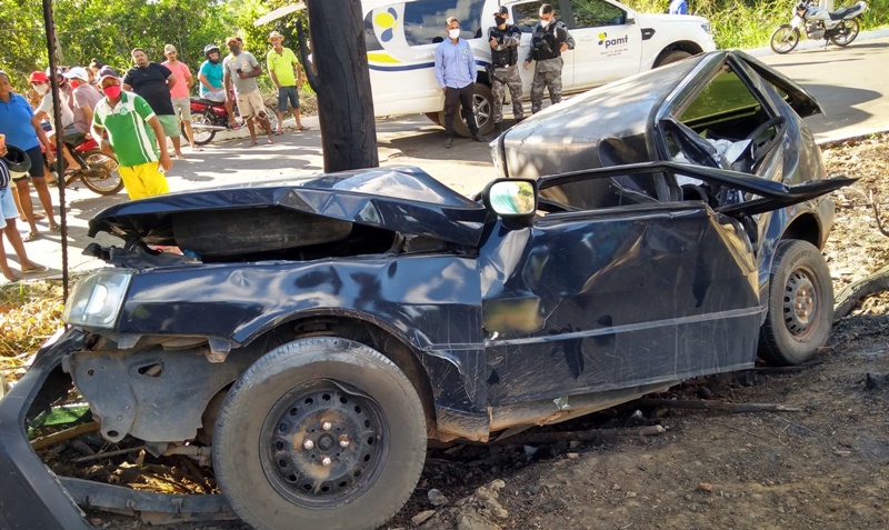Duas pessoas morrem em acidente de carro na cidade de Uruçuí.