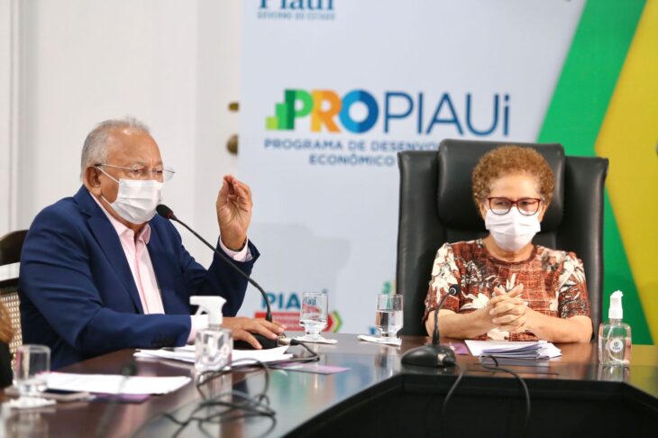 Dr. Pessoa e Regina Sousa em lançamento da campanha.
