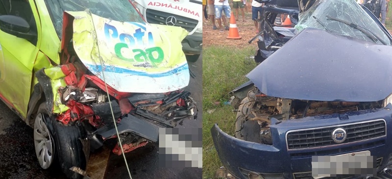Acidente envolvendo dois veículos deixa três mortos em Timon (MA).
