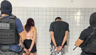 Casal apreendido com mais de 300 papelotes de maconha em Pedro II