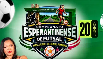 Ginásio Nogueirão recebe finais do Campeonato Esperantinense de Futsal neste sábado