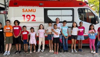 Samu realiza formatura de crianças que concluíram o Projeto Samuzinho em Teresina
