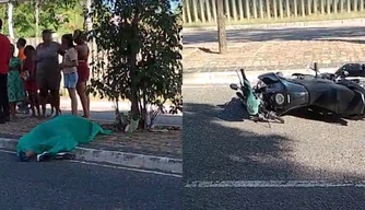 Homem morre em acidente de moto na Avenida dos Ypês em Teresina