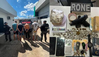 Quadrilha é presa com drogas e arma durante operação da PM na zona Norte de Teresina