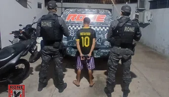Polícia Militar prende homem por porte ilegal de arma de fogo durante ação em Teresina
