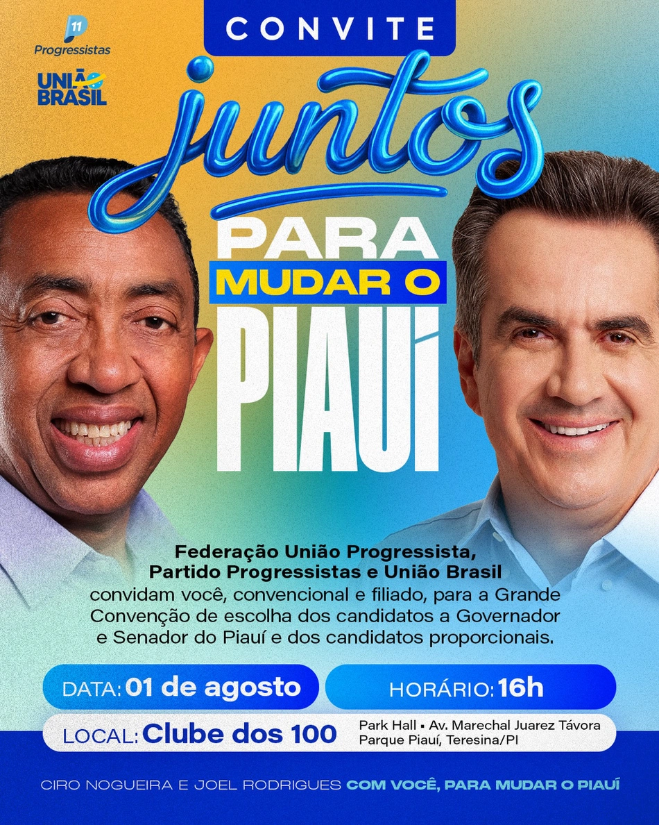 Federação União Progressista no Piauí realiza convenção partidária em Teresina