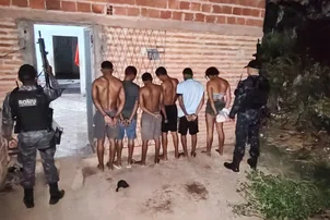 PM prende seis suspeitos de roubo no bairro São Marcos em Timon